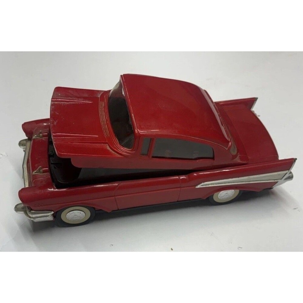 Vintage 1957 Chevy Bel Air VHS Video Cassette Rewinder Red Car - Untested As-Is